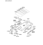 Diagram for 2005 Kia Sorento Sun Visor - 852023E071CY