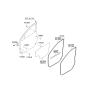 Diagram for 2007 Kia Sorento Door Seal - 821303E001