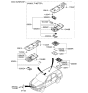 Diagram for 2008 Kia Sorento Dome Light - 928503E500CY