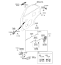 Diagram for 2007 Kia Sorento Door Handle - 836503E040