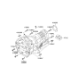 Diagram for 2006 Kia Sorento Transmission Assembly - 450004C451