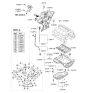 Diagram for 2008 Kia Sorento Timing Cover - 213513C731