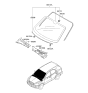 Diagram for 2008 Kia Sorento Windshield - 861103E540