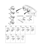 Diagram for Kia Sorento Dimmer Switch - 932203E510CY