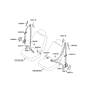 Diagram for Kia Sorento Seat Belt - 888303E600CY