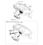 Diagram for 2008 Kia Sorento Blower Control Switches - 972503E3608W