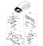 Diagram for Kia Sorento Radiator Support - 641003E310