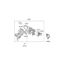 Diagram for Kia Sorento Steering Angle Sensor - 934803K500