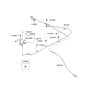 Diagram for 2008 Kia Sorento Parking Brake Cable - 597603E501