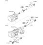 Diagram for 2006 Kia Sorento Drive Shaft - 491003E900