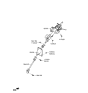 Diagram for 2007 Kia Sorento Steering Shaft - 564003E110