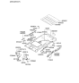 Diagram for 2004 Kia Sorento Sun Visor - 852023E071FC