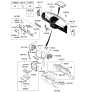 Diagram for 2008 Kia Sorento Ashtray - 845503E5508W