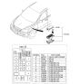 Diagram for 2008 Kia Sorento Relay Block - 911613E081
