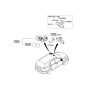 Diagram for 2008 Kia Sorento Car Mirror - 876033E600