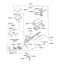 Diagram for 2006 Kia Sorento Ashtray - 846523E600CY