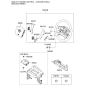 Diagram for 2008 Kia Sorento Air Bag - 845003E700