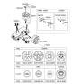 Diagram for 2005 Kia Sorento Spare Wheel - 529103E560