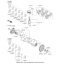 Diagram for 2006 Kia Sorento Piston Ring Set - 230403C910