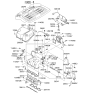 Diagram for 2006 Kia Sorento Engine Cover - 292403C530