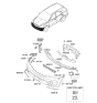 Diagram for 2007 Kia Sorento Air Deflector - 865823E500