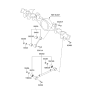 Diagram for Kia Sorento Axle Beam Mount - 552903E002