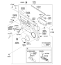 Diagram for 2007 Kia Sorento Power Window Switch - 935703E250FC