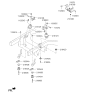 Diagram for Kia Borrego Engine Mount Bracket - 218153E500