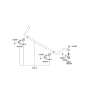 Diagram for 2008 Kia Sorento Sway Bar Kit - 548103E110