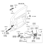 Diagram for 2006 Kia Sorento Rear Door Striker - 813503E000