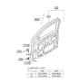 Diagram for 2003 Kia Sorento Door Hinge - 793203E000