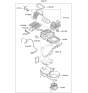 Diagram for 2008 Kia Sorento Cabin Air Filter - 971333E270