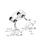 Diagram for 2007 Kia Sorento Mud Flaps - 868423E510