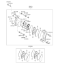 Diagram for 2007 Kia Sorento Brake Pad Set - 581013EU03