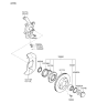 Diagram for Kia Sorento Steering Knuckle - 517153E250