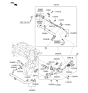 Diagram for 2008 Kia Sorento Cooling Hose - 254683C500