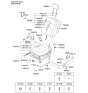 Diagram for 2008 Kia Sorento Seat Switch - 881993E460