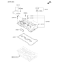 Diagram for 2010 Kia Sportage Crankcase Breather Hose - 267102G010