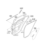 Diagram for 2012 Kia Sportage Door Seal - 831103W000