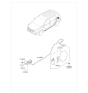 Diagram for 2014 Kia Sportage Fuel Door - 695103W000