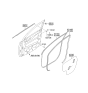 Diagram for 2015 Kia Sportage Door Seal - 821403W000