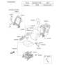 Diagram for 2011 Kia Sportage Seat Cushion - 881043W240EAV