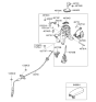 Diagram for 2013 Kia Sportage Automatic Transmission Shifter - 467003W120