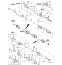 Diagram for Kia Sportage CV Joint - 495922Y600