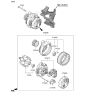 Diagram for 2013 Kia Sportage Alternator Case Kit - 3739025700