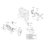 Diagram for 2012 Kia Optima Water Pump - 251002G400