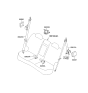 Diagram for 2011 Kia Sportage Seat Belt - 898303W500WK