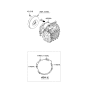 Diagram for 2010 Kia Sportage Transmission Assembly - 450003B2AA