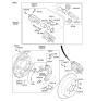 Diagram for 2010 Kia Sportage Brake Caliper - 582102S000