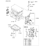 Diagram for Kia Optima Hybrid Oil Pan - 2151025053